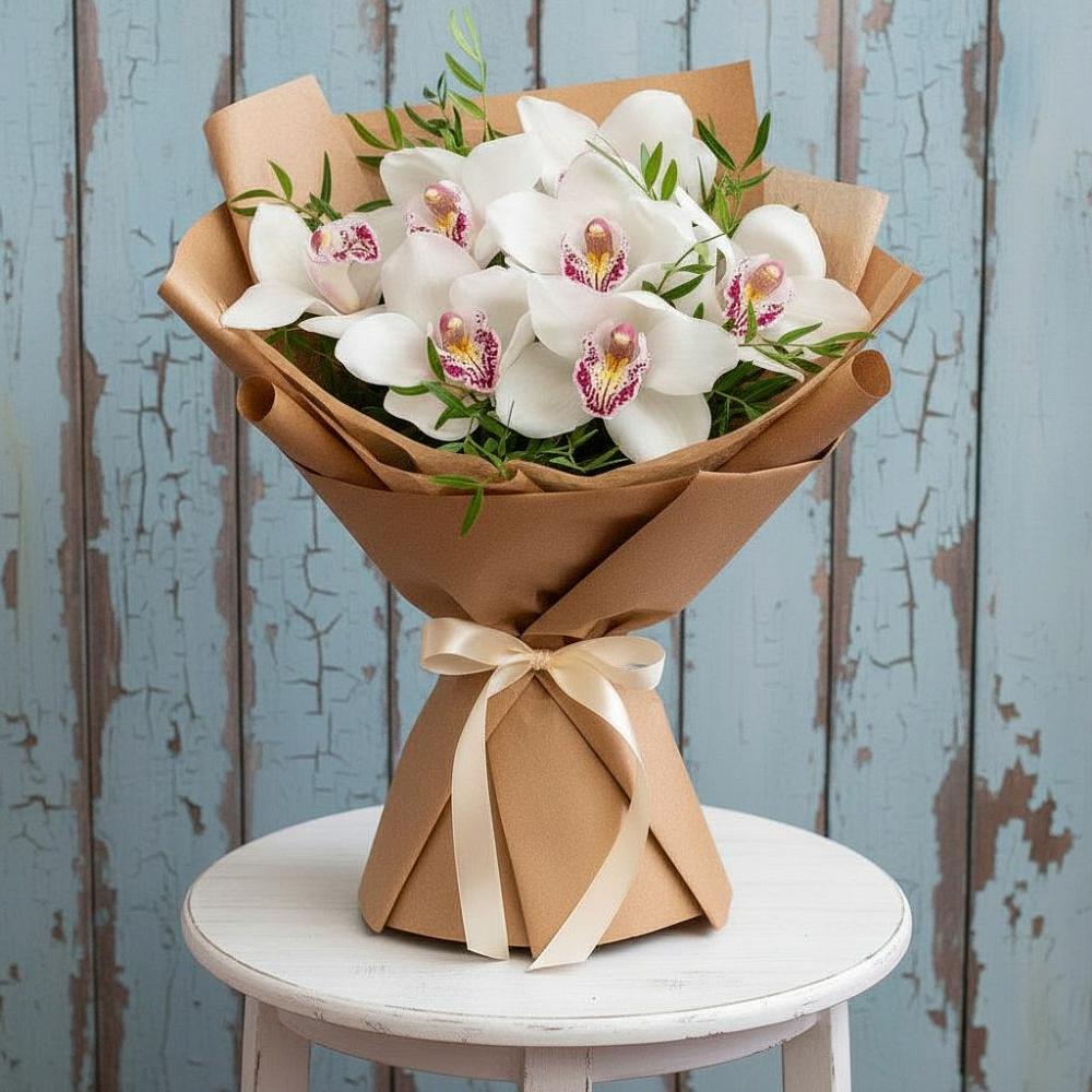Букет цветов из: Орхидеи и Розы в Кичменгском Городке