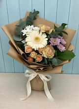 Букет цветов из:  Герберы и Хризантемы в Кичменгском Городке