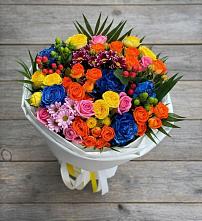 Букет цветов из:  Розы и Хризантемы #REPLACE_PRED# Кичменгском Городке