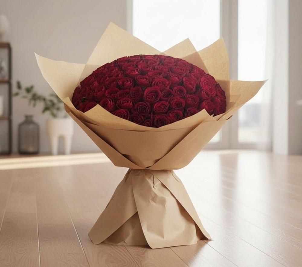 Букет 101 Красная роза в Кичменгском Городке